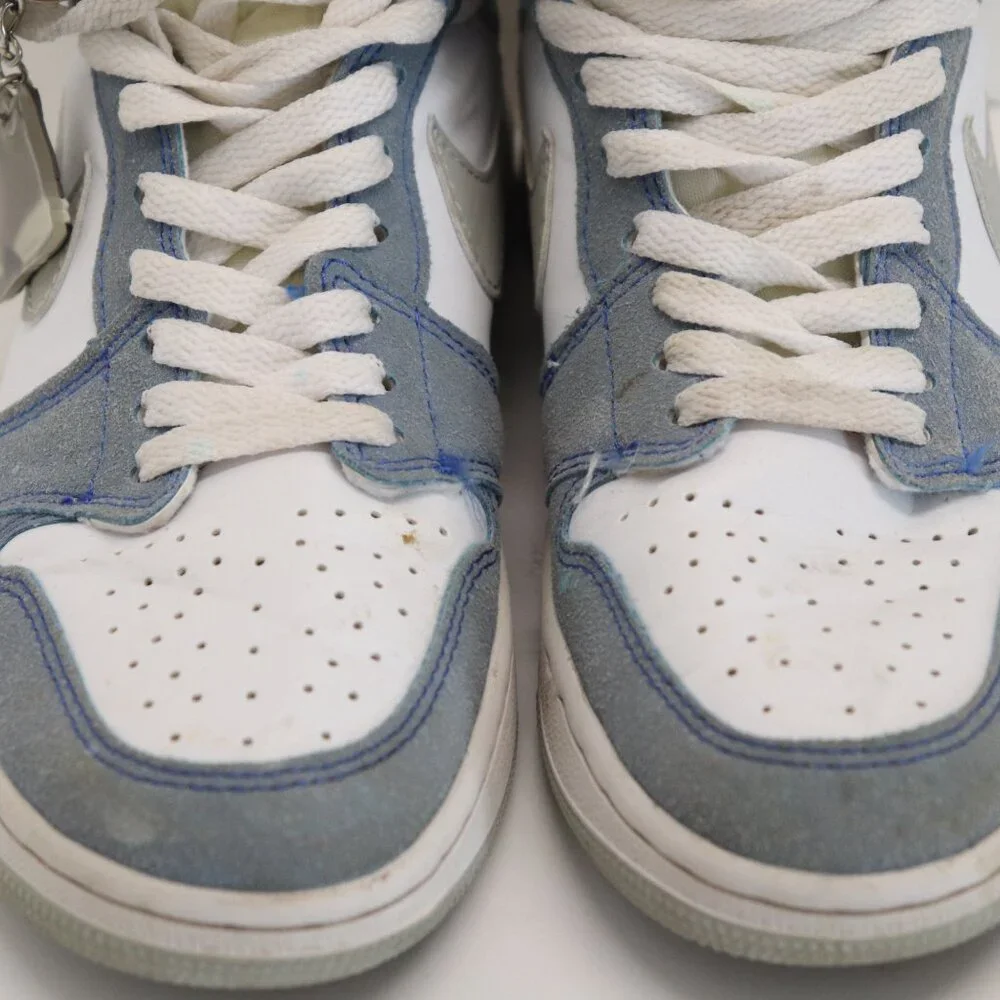 Nike Air Jordan Women's Athletic Shoes‎ Gray and White High Tops Size 7